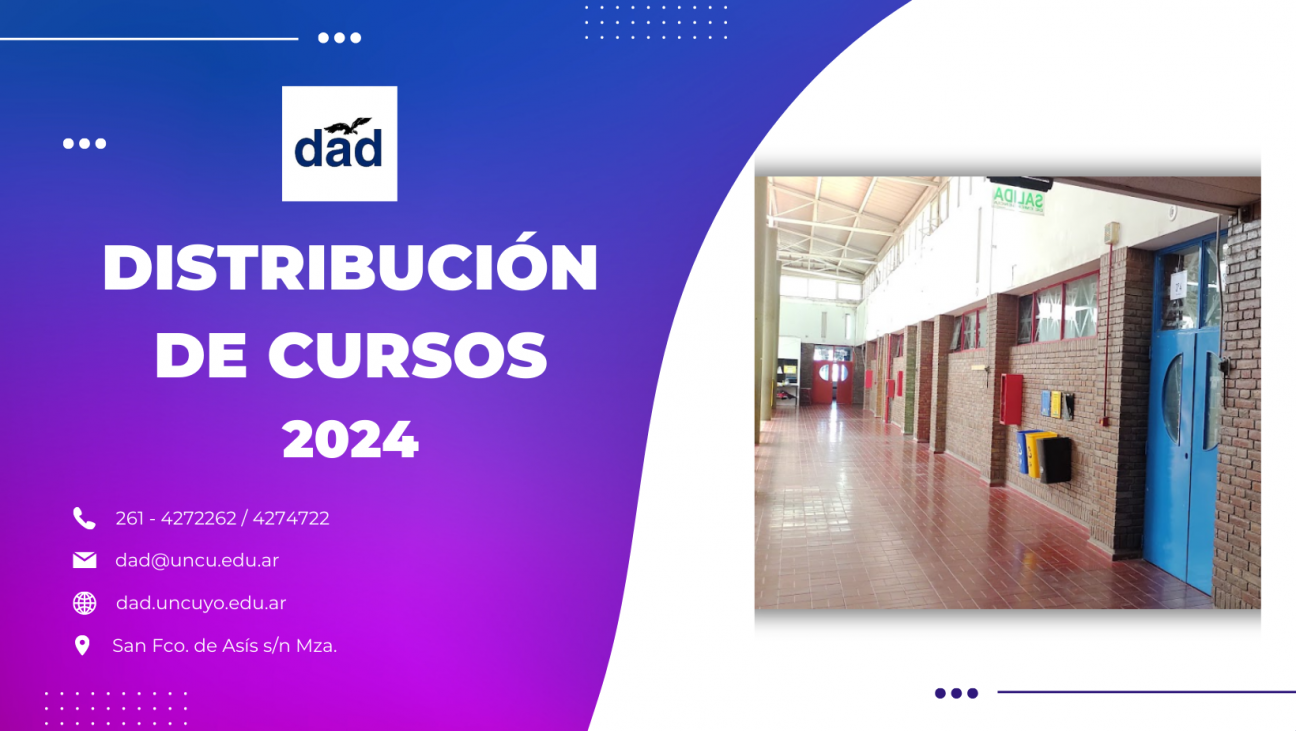 imagen Distribución de cursos 2024