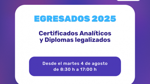 imagen Entrega de analíticos y diplomas para egresados 2025