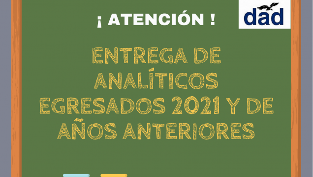 imagen Entrega de analíticos y diplomas para egresados de 2021 y años anteriores
