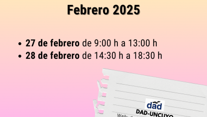 imagen Jornadas Institucionales febrero 2025. De 9:00 h a 13:00 h