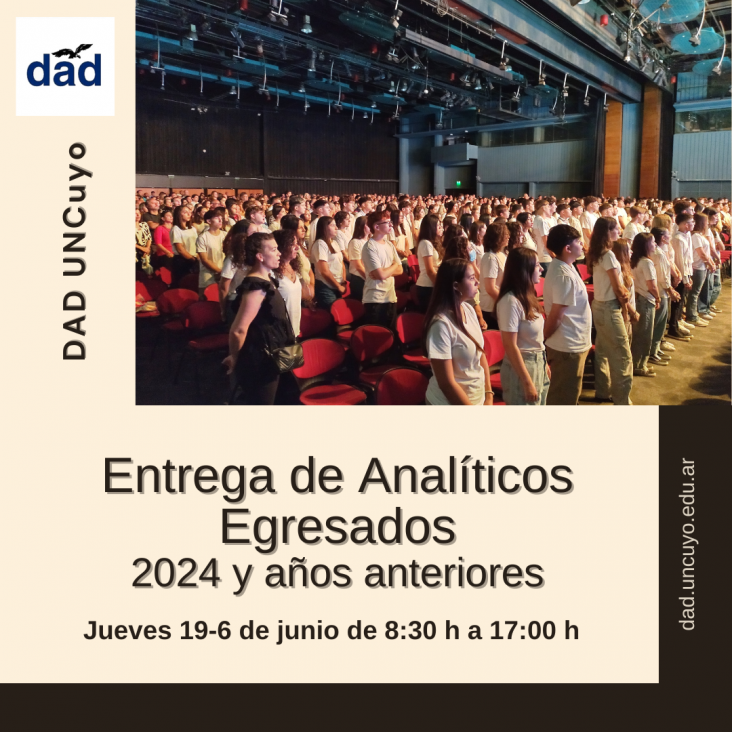 imagen Entrega de analíticos y diplomas para egresados 2024 y años anteriores