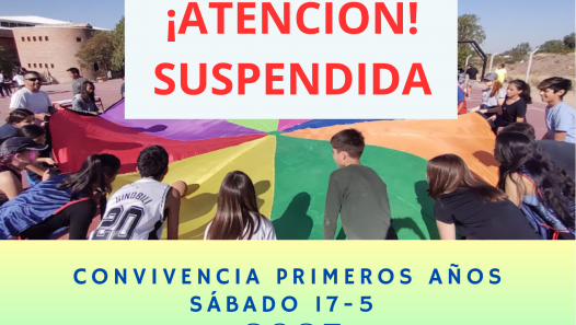 imagen Suspenden convivencia de primeros años del día sábado 17 de mayo