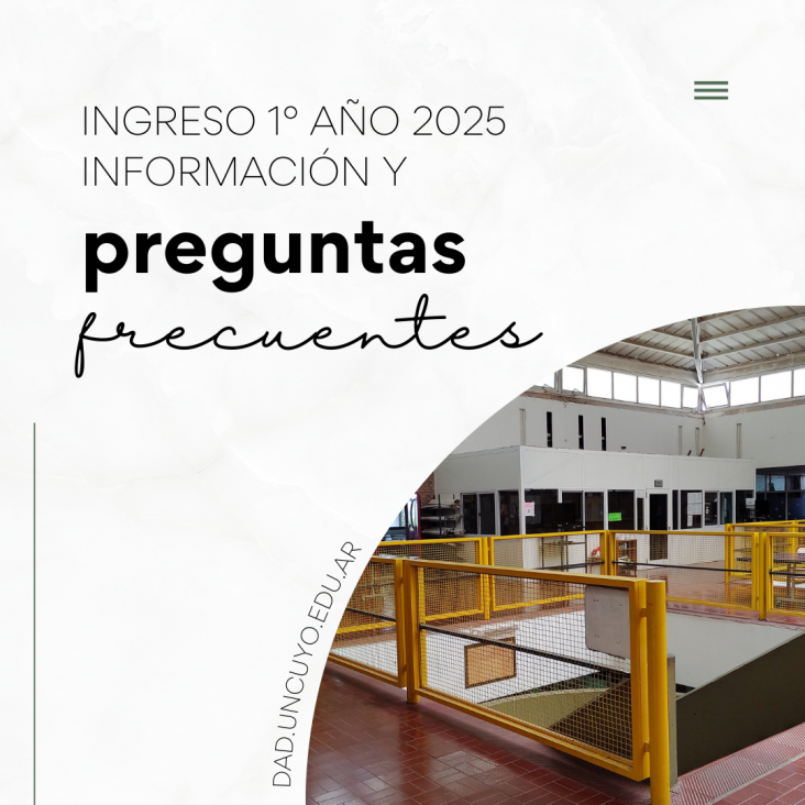 imagen Ingreso a primer año de las escuelas preuniversitarias de la UNCUYO 2025