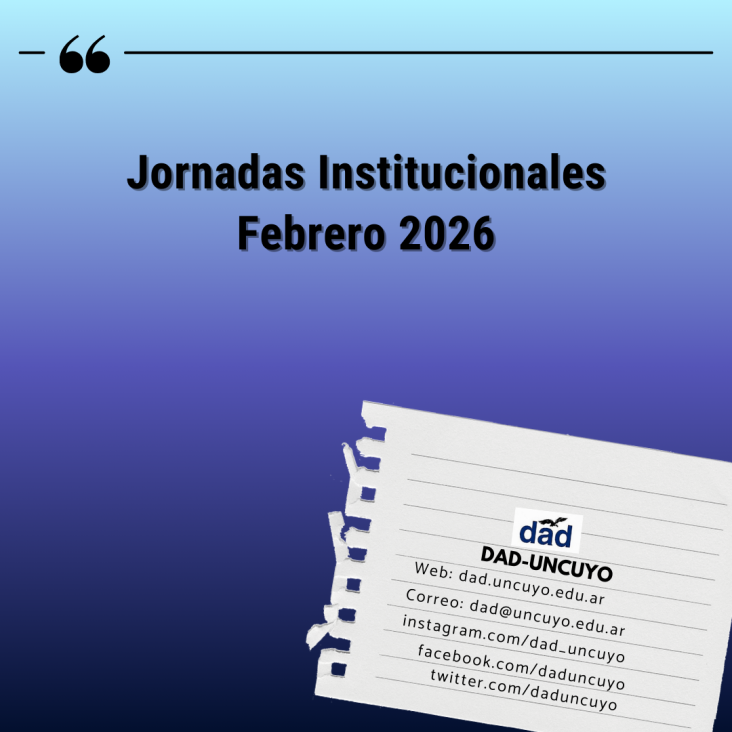 imagen Jornadas Institucionales febrero 2026