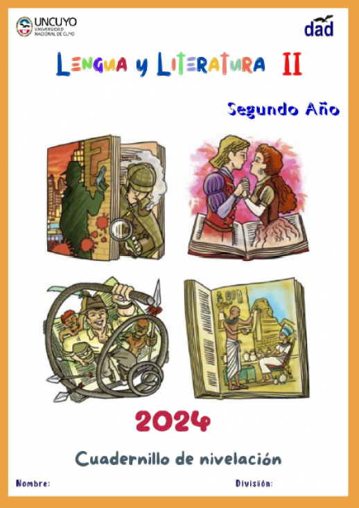 imagen Cuadernillo de nivelación Lengua y Literatura 2do año 2024