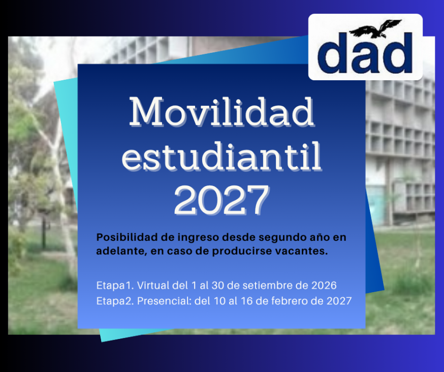 imagen Movilidad Estudiantil 2027. Requisitos para estudiantes que quieran ingresar desde 2° año en caso de producirse vacantes