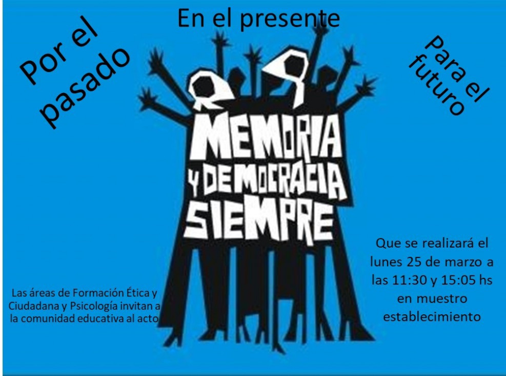 imagen Acto en conmemoración al Día Nacional de la Memoria por la Verdad y la Justicia