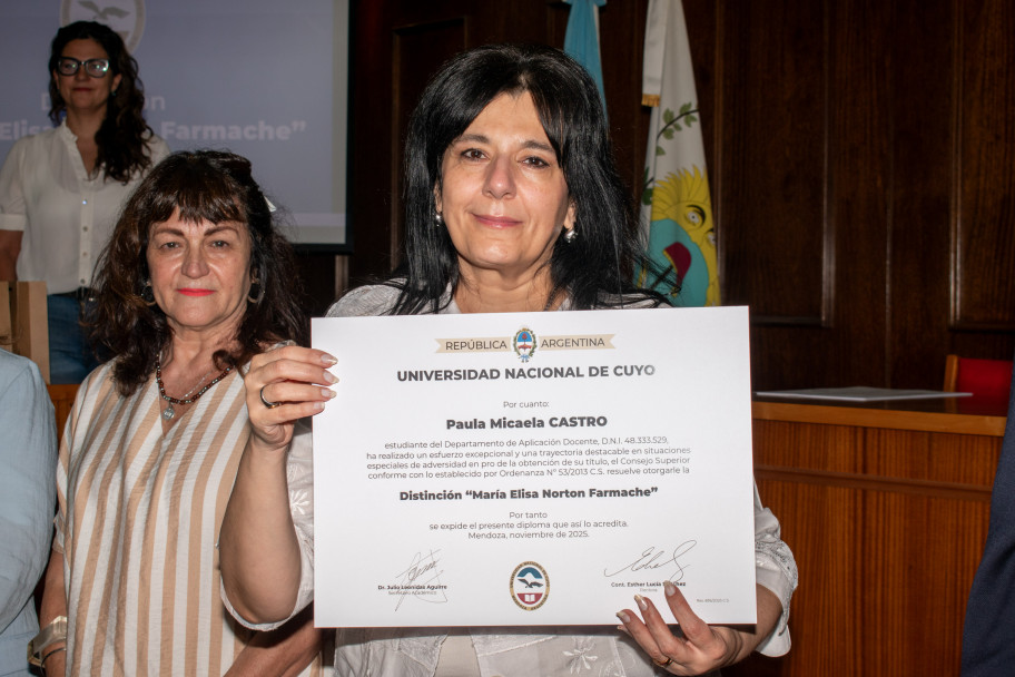 imagen Estudiantes y graduados de la UNCUYO recibieron la distinción Farmache