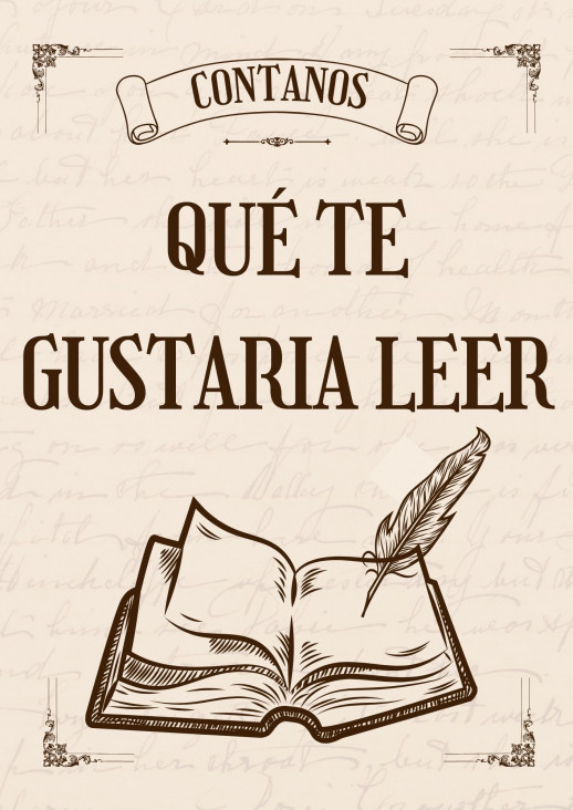 imagen En biblioteca queremos saber qué libros te gustaría que tengamos