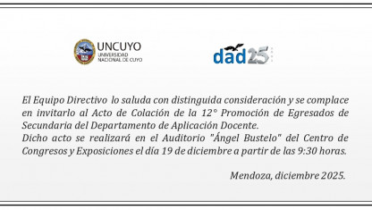 imagen Acto de Colación 2025. 9:30 h