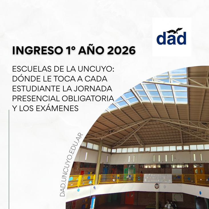 imagen Escuelas de la UNCuyo: dónde le toca a cada estudiante la jornada presencial obligatoria y los exámenes