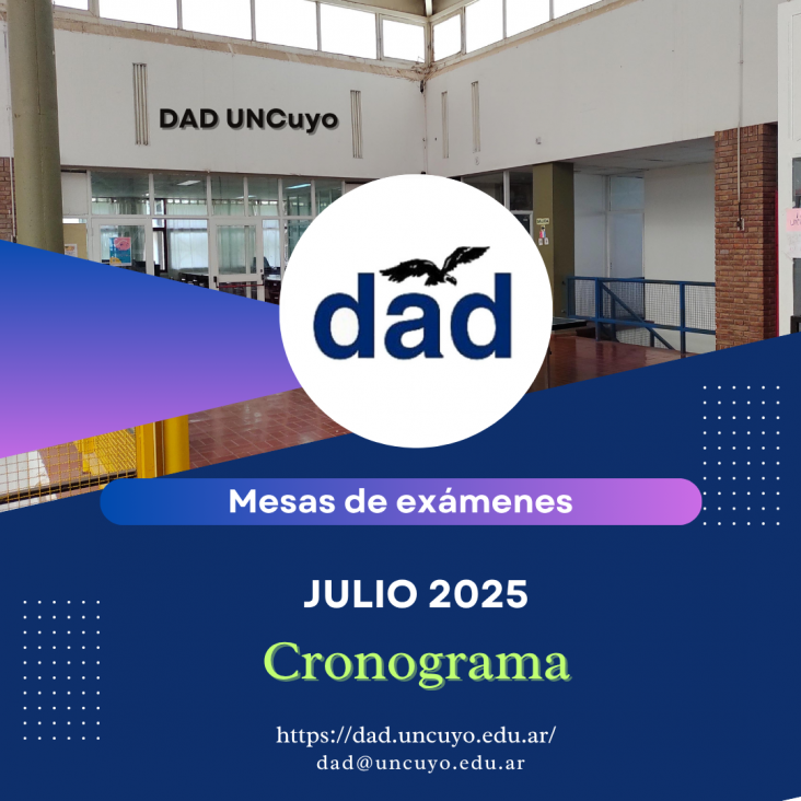 imagen Cronograma mesas de exámenes de JULIO 2025