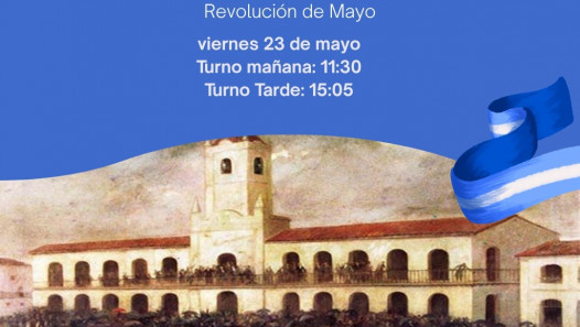 imagen Invitación al acto en conmemoración de la  Revolución de Mayo