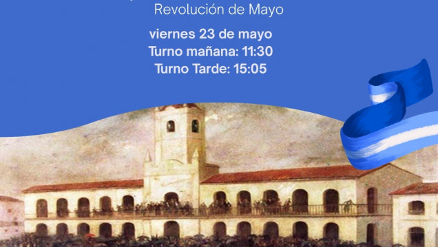 imagen Invitación al acto en conmemoración de la  Revolución de Mayo