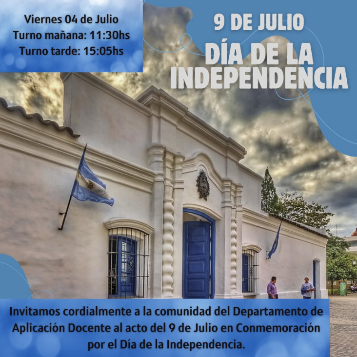 imagen Invitación acto en celebración de Nuestra Independencia
