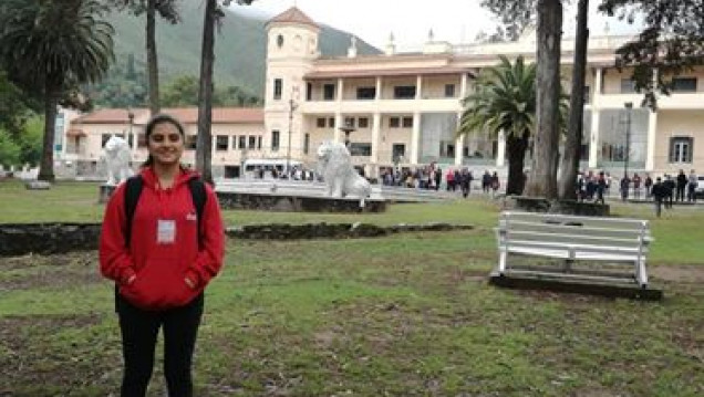 imagen La alumna Rosario Aciar de 2º 1º representando al DAD en la Instancia Nacional de la Olimpíada de Matemática (OMA)
