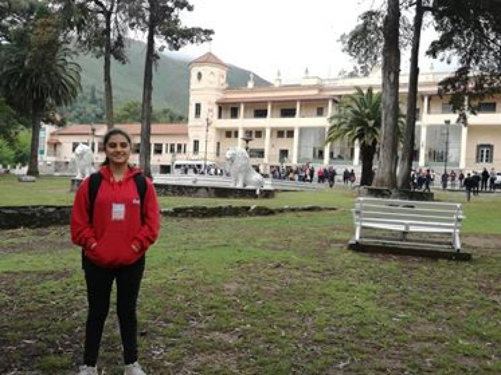 imagen La alumna Rosario Aciar de 2º 1º representando al DAD en la Instancia Nacional de la Olimpíada de Matemática (OMA)