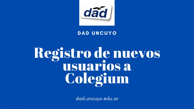 imagen Registro de nuevos usuarios en Colegium 2026 
