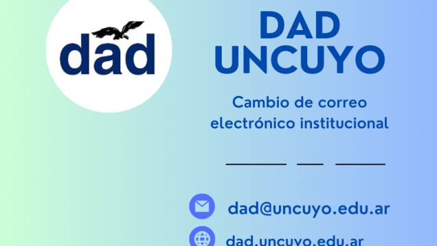 imagen Cambio de correo electrónico institucional