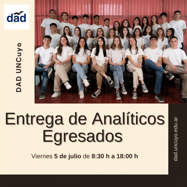 imagen Entrega de analíticos y diplomas para egresados 2023 y años anteriores