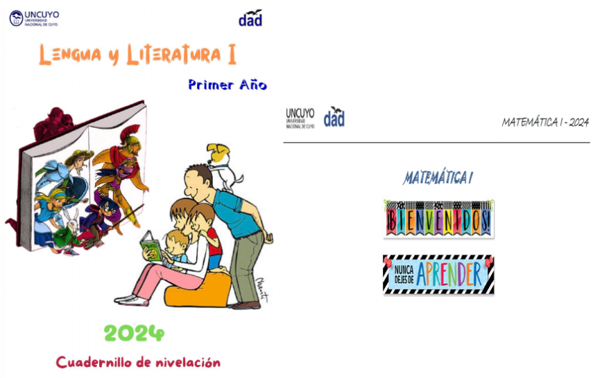 imagen Cuadernillos de nivelación de Lengua y Literatura I y de Matemática para ingresantes a 1° año 2024