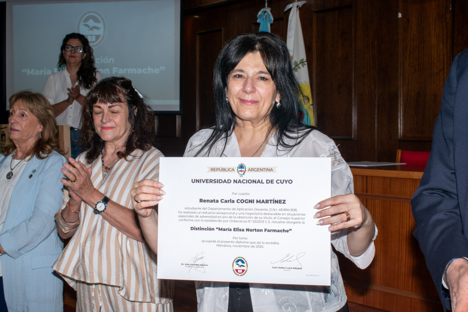 imagen Estudiantes y graduados de la UNCUYO recibieron la distinción Farmache