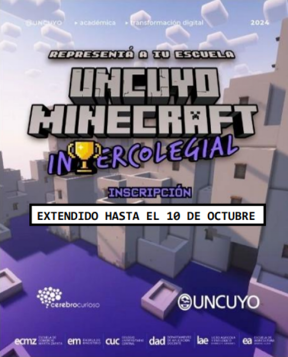 imagen Extienden la inscripción para participar del intercolegial MINECRAFT