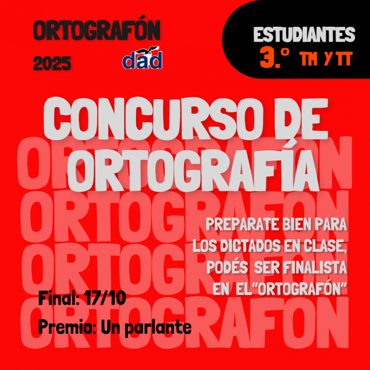 imagen Concurso de ortografía Ortografón 2025
