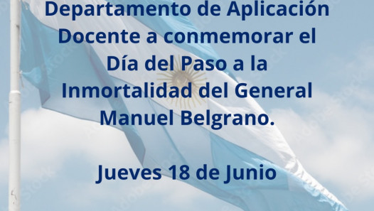 imagen Invitación al acto por el Día de la Bandera y Martín Miguel de Güemes