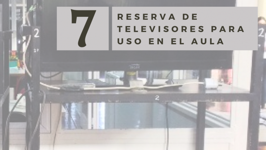 imagen Reserva y uso de televisores para el aula