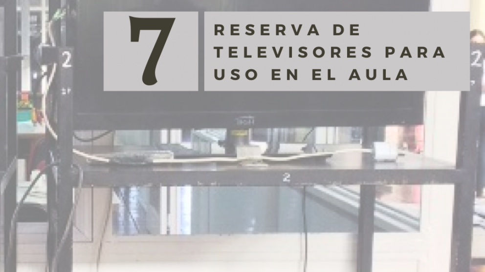 imagen Reserva y uso de televisores para el aula
