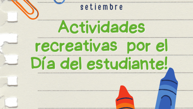 imagen Actividades recreativas en el marco de los festejos del Día del Estudiante.