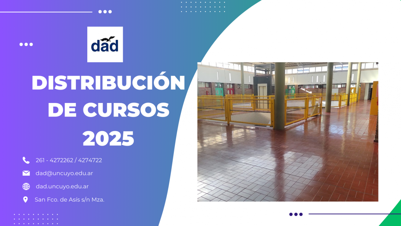 imagen Distribución de cursos 2025