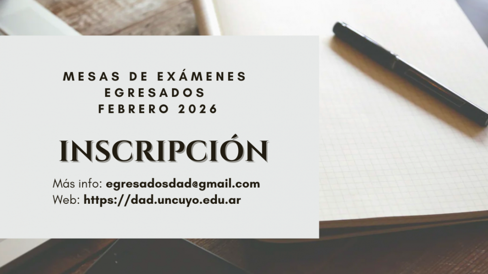 imagen Inicio de Inscripción Mesas de exámenes EGRESADOS febrero 2026 desde el 17-12-2025 al 6-2-2025 a las 13:00 h