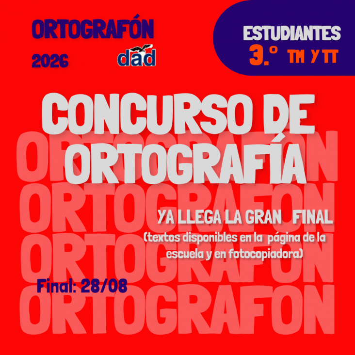 imagen Concurso de ortografía Ortografón 2026