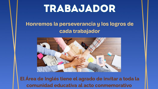 imagen Invitación al acto escolar por el Día Internacional del Trabajador