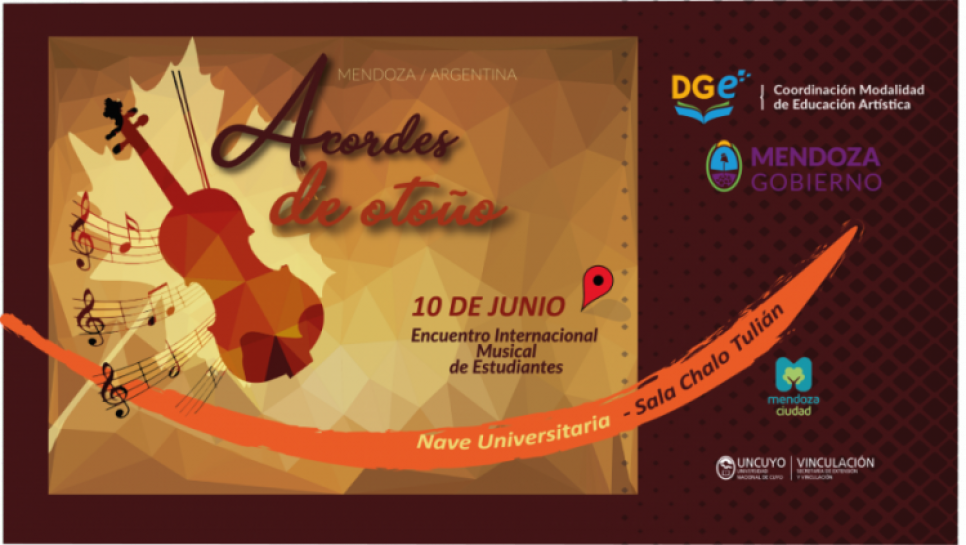 imagen Se realizará el Encuentro Internacional Musical "Acordes De Otoño" en la Nave UNCUYO