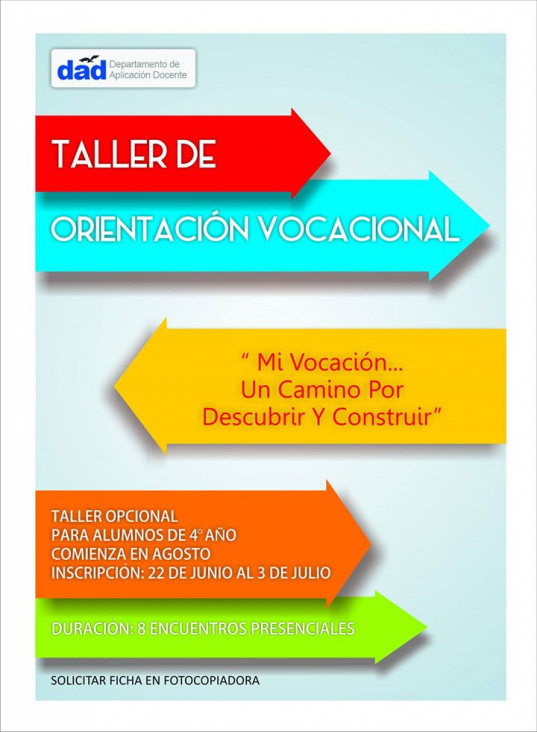 imagen Taller de Orientación Vocacional