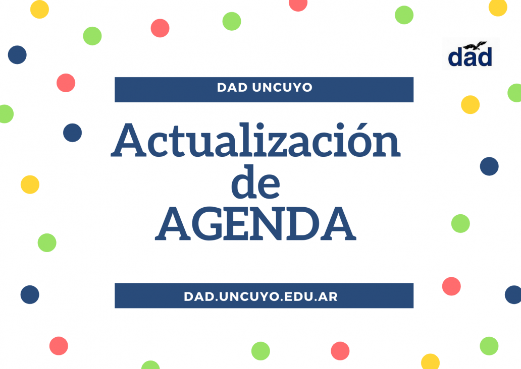 imagen Actualización de AGENDA