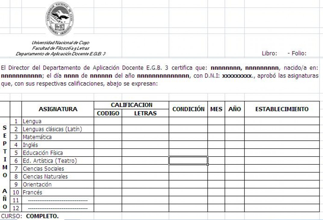 imagen Entrega de analíticos de 9° 2011