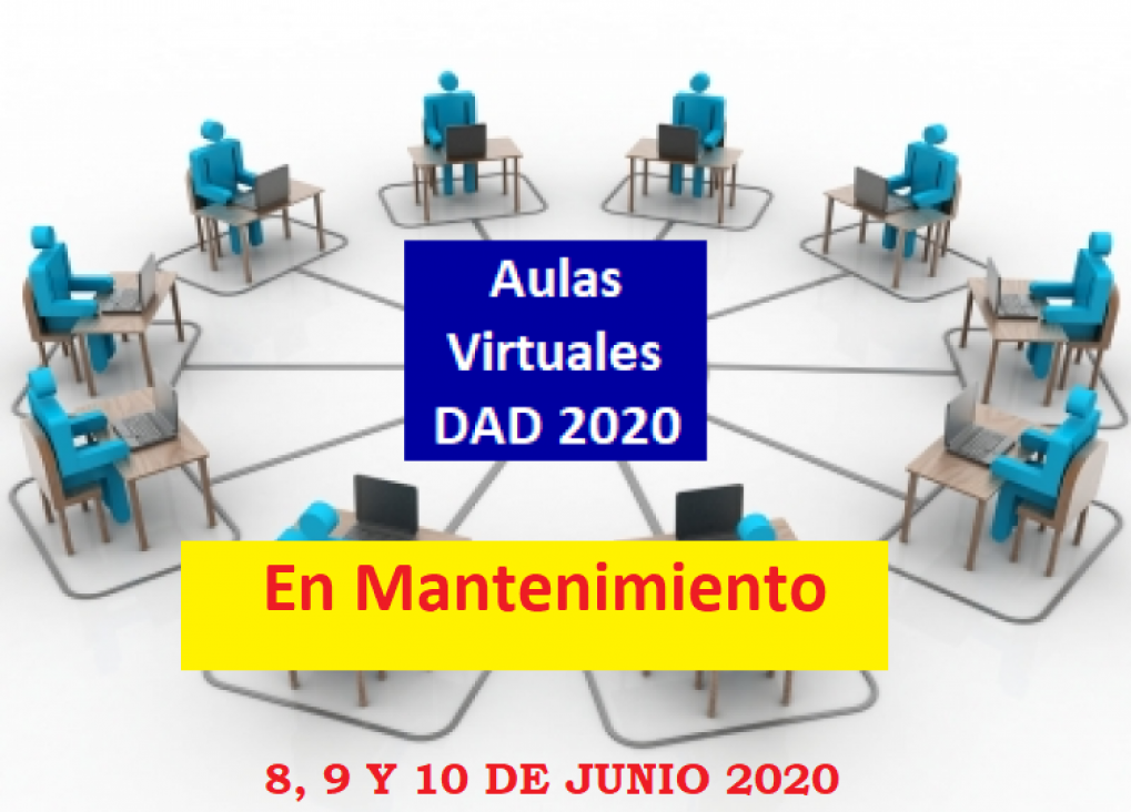 imagen Aulas virtuales en mantenimiento por tres días en junio 2020