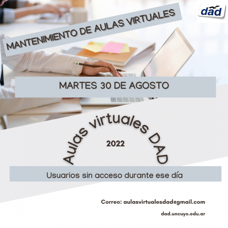 imagen ¡ATENCIÓN! Mantenimiento de Aulas Virtuales programado