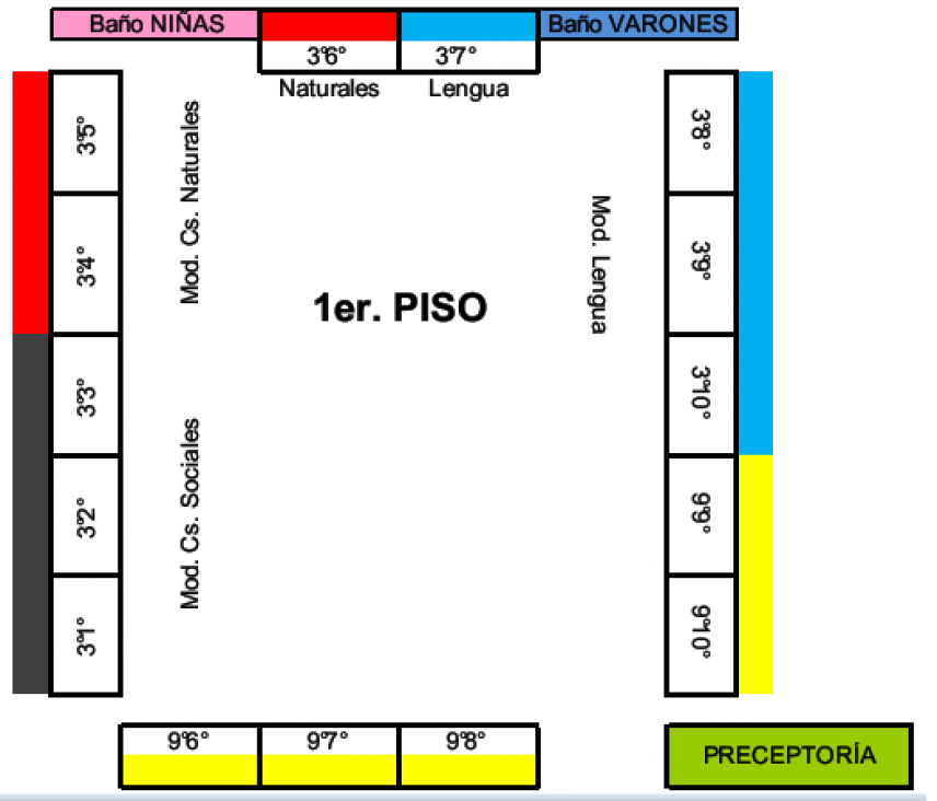 imagen Distribución de aulas 2012 - Turno Mañana