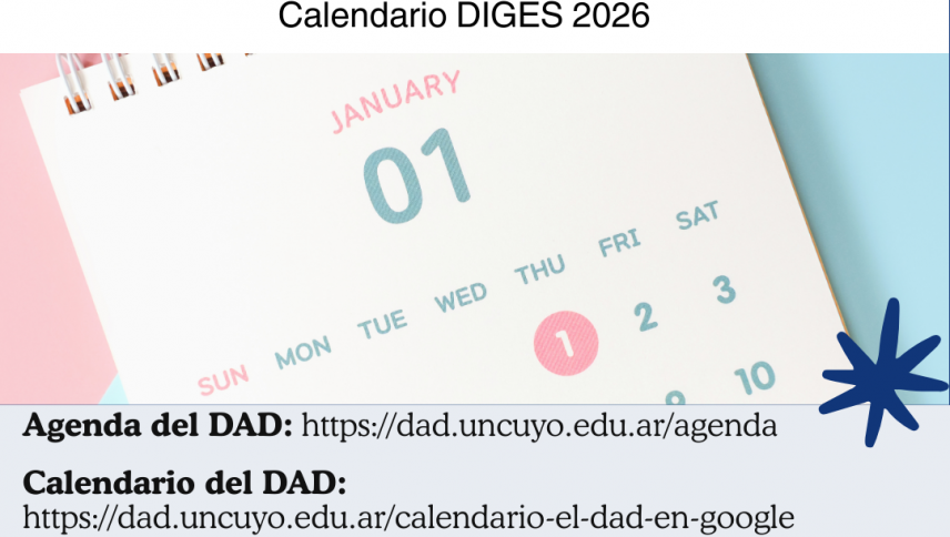 imagen Calendario DIGES 2026