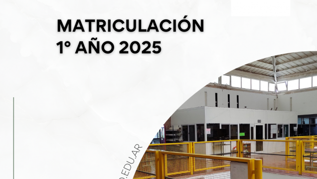 imagen Matriculación 1° año 2025