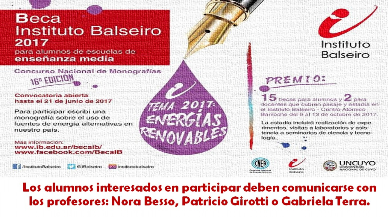 imagen Beca Instituto Balseiro 2017