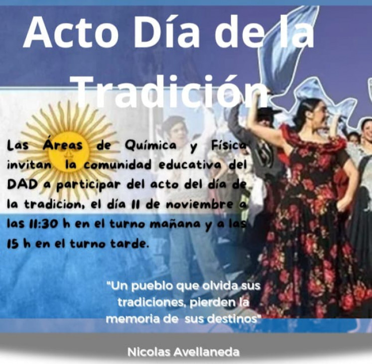 imagen Invitación al Acto Día de la Tradición 2024