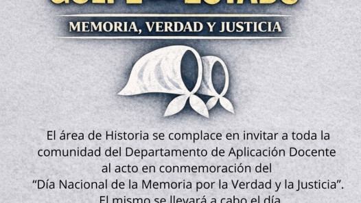 imagen Invitación al acto escolar por el Día de la Memoria por la Verdad y la Justicia