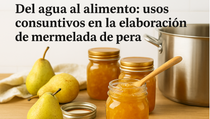 imagen Del agua al alimento: usos consuntivos en la elaboracion de mermelada de pera.