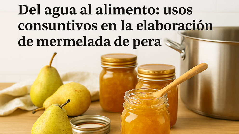 imagen Del agua al alimento: usos consuntivos en la elaboracion de mermelada de pera.